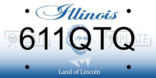 611QTQ Illinois License Plate