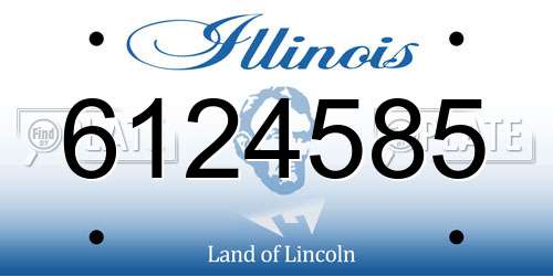 6124585 Illinois License Plate