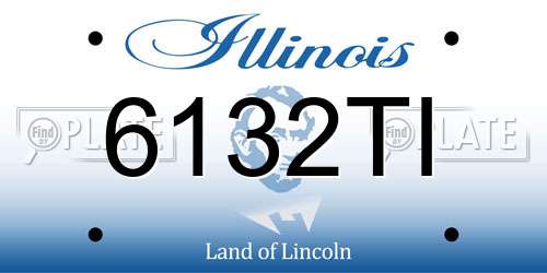 6132TI Illinois License Plate