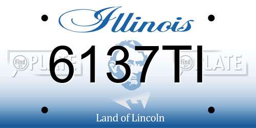 6137TI Illinois License Plate