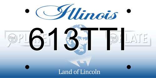 613TTI Illinois License Plate