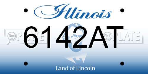 6142AT Illinois License Plate