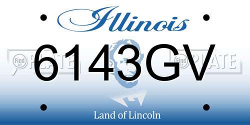 6143GV Illinois License Plate