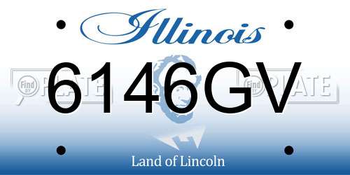 6146GV Illinois License Plate