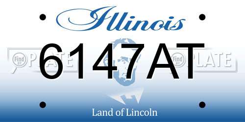 6147AT Illinois License Plate