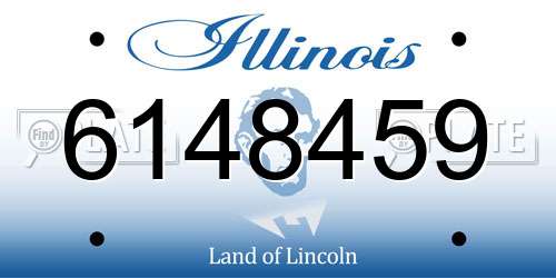 6148459 Illinois License Plate
