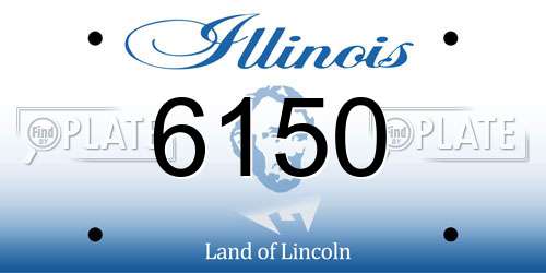 6150 Illinois License Plate