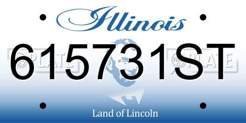 615731ST Illinois License Plate