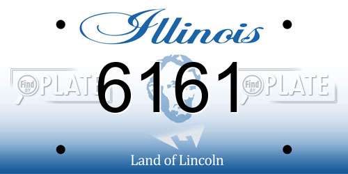 6161 Illinois License Plate