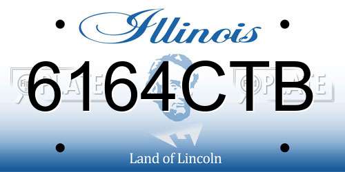 6164CTB Illinois License Plate