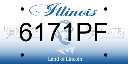 6171PF Illinois License Plate
