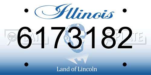 6173182 Illinois License Plate
