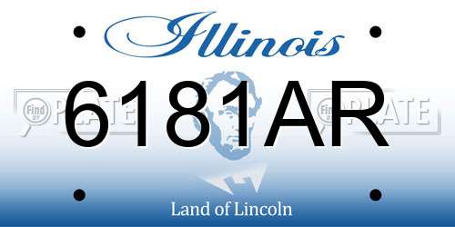 6181AR Illinois License Plate