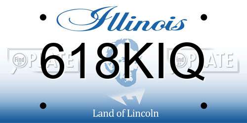 618KIQ Illinois License Plate