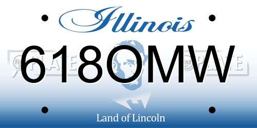 618OMW Illinois License Plate