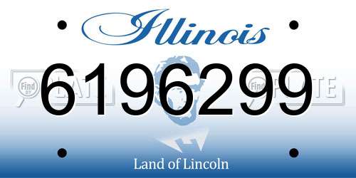 6196299 Illinois License Plate