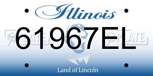 61967EL Illinois License Plate