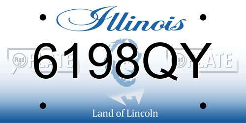 6198QY Illinois License Plate
