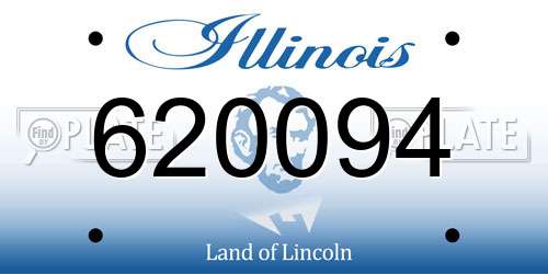 620094 Illinois License Plate