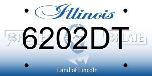 6202DT Illinois License Plate