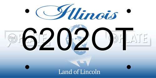 6202OT Illinois License Plate