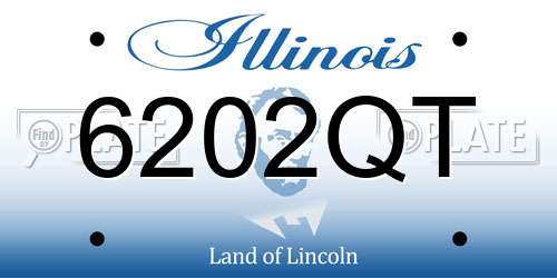 6202QT Illinois License Plate