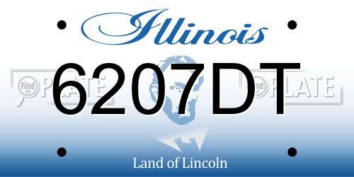 6207DT Illinois License Plate