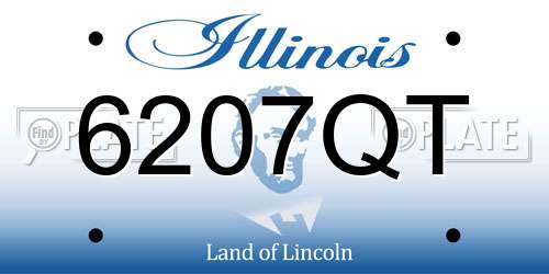 6207QT Illinois License Plate