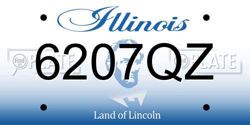 6207QZ Illinois License Plate