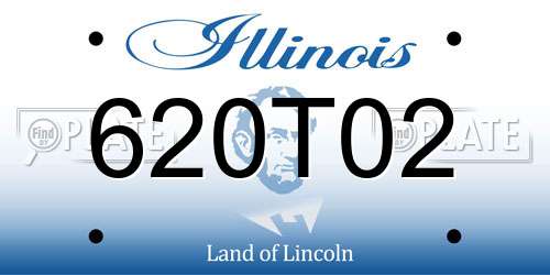 620T02 Illinois License Plate