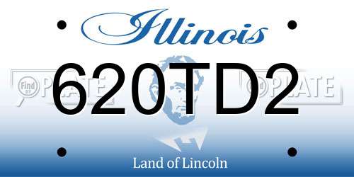 620TD2 Illinois License Plate