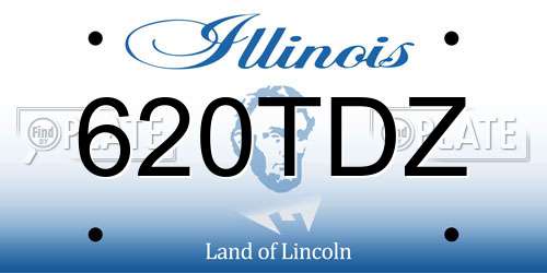 620TDZ Illinois License Plate