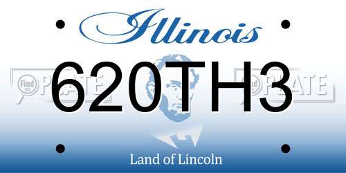 620TH3 Illinois License Plate