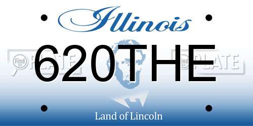 620THE Illinois License Plate