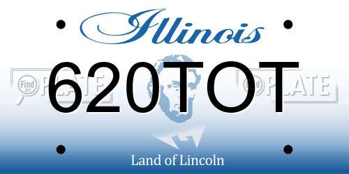 620TOT Illinois License Plate