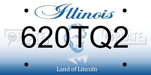 620TQ2 Illinois License Plate