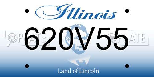 620V55 Illinois License Plate