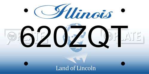 620ZQT Illinois License Plate