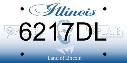 6217DL Illinois License Plate