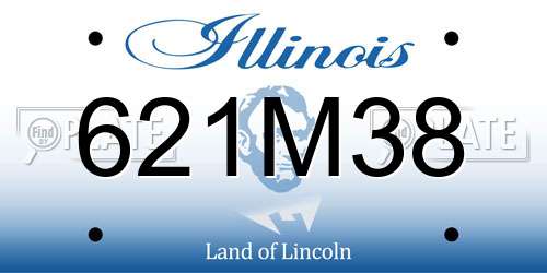621M38 Illinois License Plate
