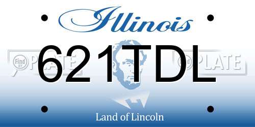 621TDL Illinois License Plate