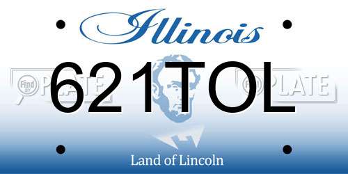 621TOL Illinois License Plate