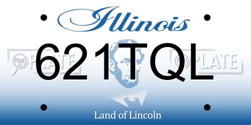 621TQL Illinois License Plate