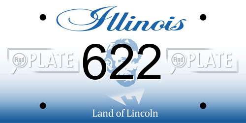 622 Illinois License Plate