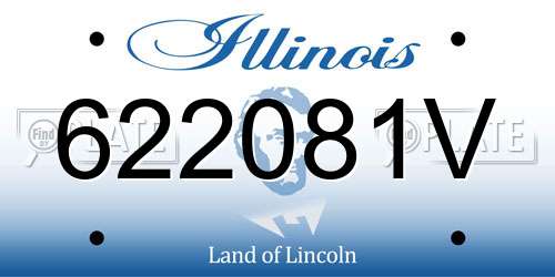 622081V Illinois License Plate