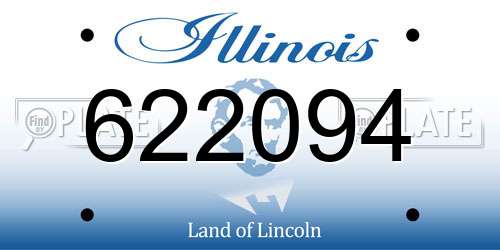 622094 Illinois License Plate