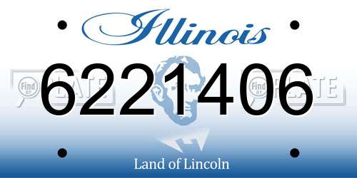 6221406 Illinois License Plate
