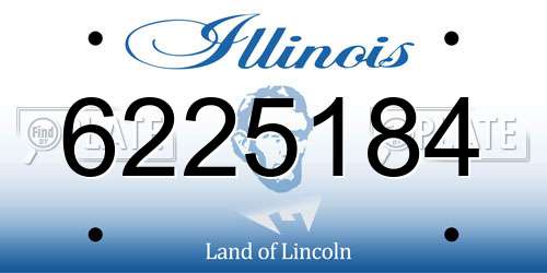 6225184 Illinois License Plate