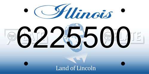 6225500 Illinois License Plate