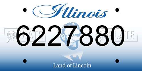 6227880 Illinois License Plate